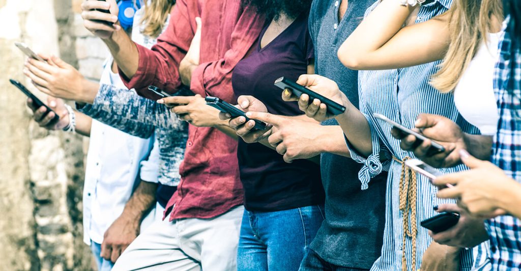 People using their mobile phones (1)